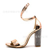 Sexy High Heels Women Pumps Gold Rhinestone Heels Ladies Shoes Classic Pumps Plus Size 35-43 Shoes Women Buckle Strap Sandals